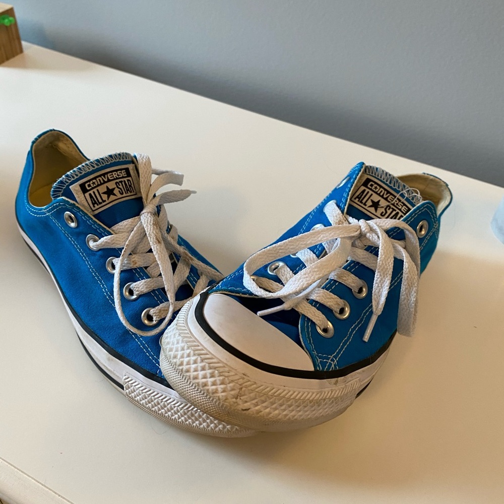 Blue Low Top Converse